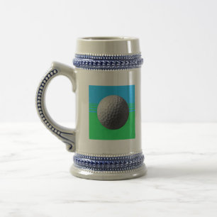 Golf Ball Bierstein Bierglas
