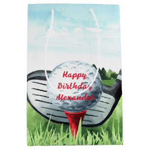 Golf Ball Birthday Kleine Geschenktasche Mittlere Geschenktüte