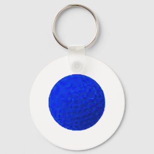 Golf Ball Blue The MUSEUM Zazzle Geschenke Schlüsselanhänger