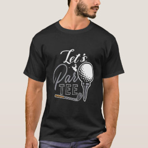 Golf Ball & Button Par Golfer Spaß Golfspielen T-Shirt