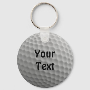 Golf Ball Customize Personalize Change Font Color Schlüsselanhänger
