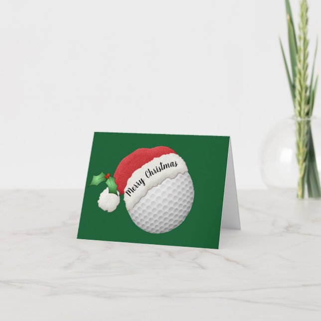 Golf Ball Design Folded Greeting Card Karte (Vorderseite)