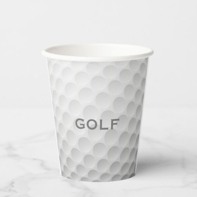 Golf Ball Design Paper Cup Pappbecher (Vorderseite)