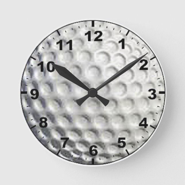 "Golf Ball"-Design-Wanduhren Runde Wanduhr (Vorderseite)