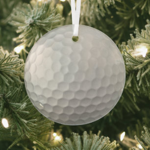 Golf Ball Dimples Ornament Aus Glas