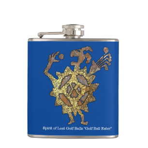 Golf Ball Eater Petroglyph Flasche Flachmann