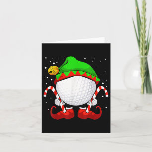 Golf Ball Elf Christmas Pajama Niedlich Sport X Ma Karte