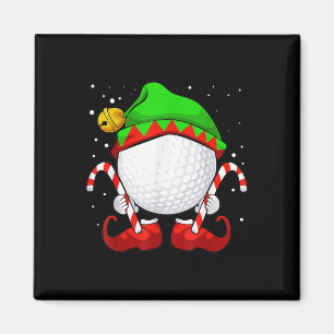 Golf Ball Elf Christmas Pajama Niedlich Sport X Ma Magnet