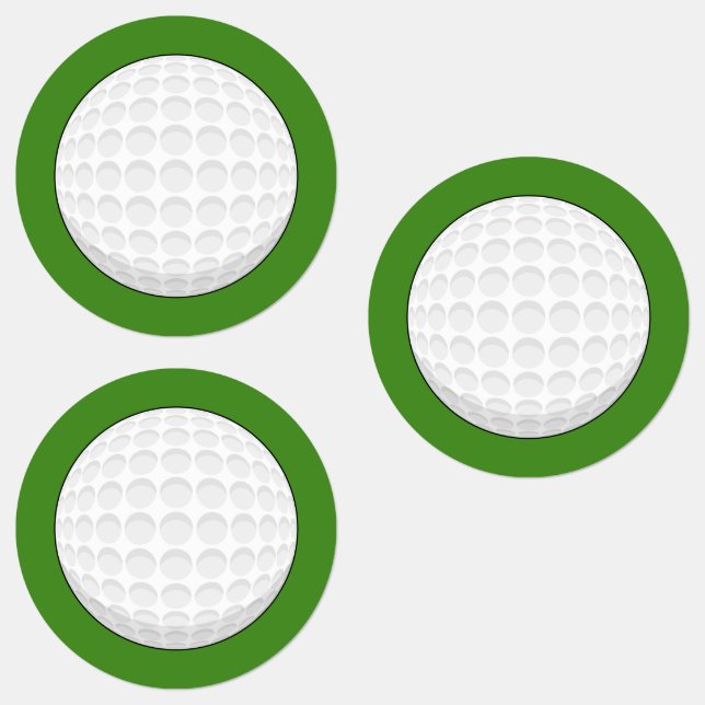 Golf Ball Etiketten (Gruppe)