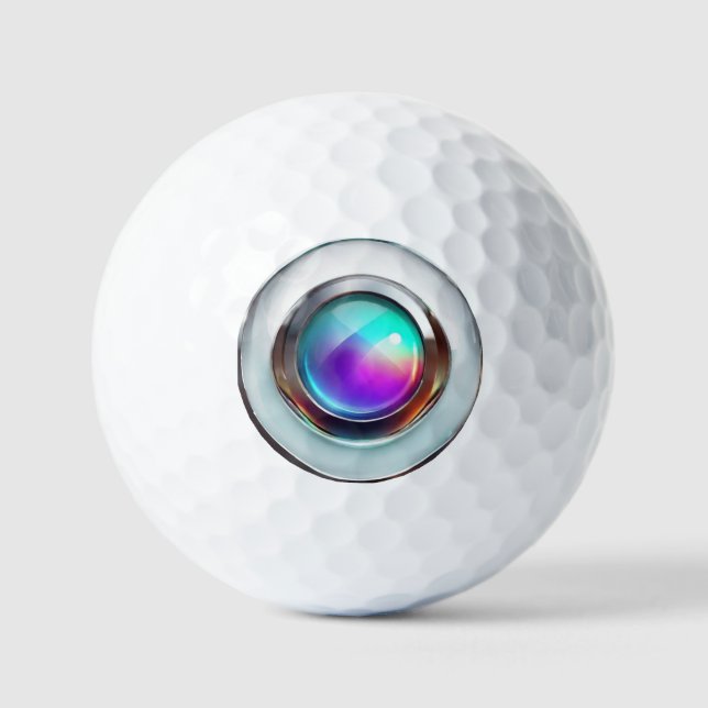 Golf Ball - Fake Camera Lens Style (Vorderseite)