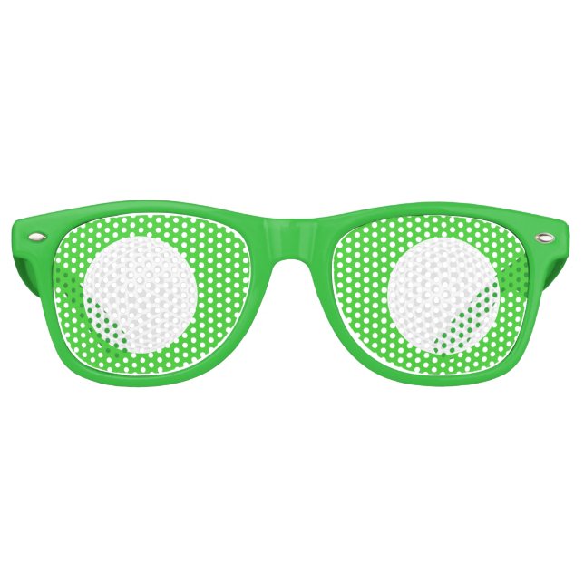 Golf Ball Funny Golfer Partybrille (Vorderseite)