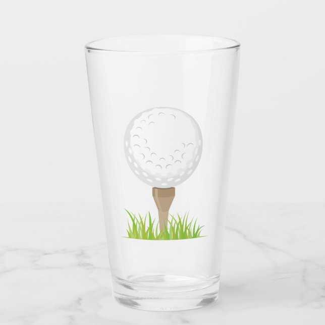 Golf Ball Glas (Vorderseite)