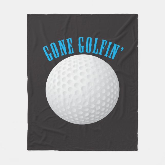 Golf Ball ⛳ 🎁 Golfspielen Fleecedecke (Vorderseite)
