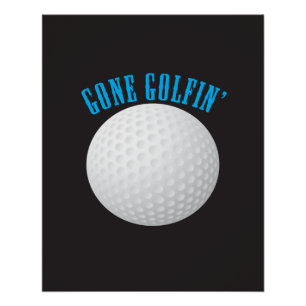 Golf Ball ⛳ 🎁 Golfspielen Poster