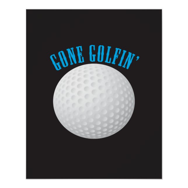 Golf Ball ⛳ 🎁 Golfspielen Poster (Vorderseite)