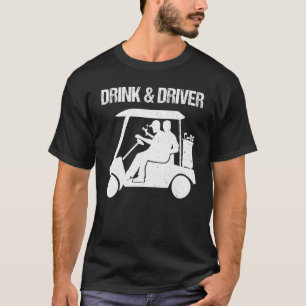 Golf Ball Green Handicap Fahrer trinken und fahren T-Shirt