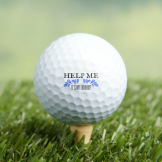 Golf Ball "Help Me" Golfer-Geschenk Funny