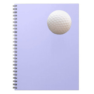 Golf Ball im Sky Notebook Notizblock