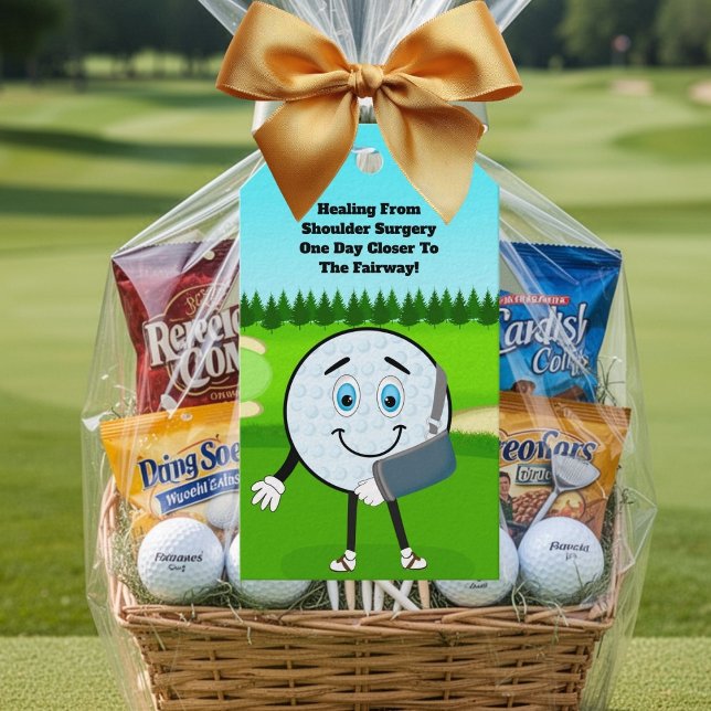 Golf Ball in Sling Funny Shoulder Surgery Get Well Geschenkanhänger (Von Creator hochgeladen)
