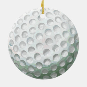 Golf Ball Keramik Ornament