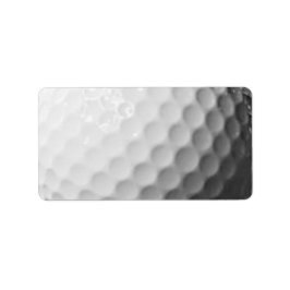 Golf Ball Look Address Labels Adressaufkleber