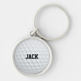 Golf Ball Look Personalisierter Schlüsselanhänger
