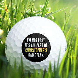 Golf Ball Love Game Plan Individuelle Name Funny B
