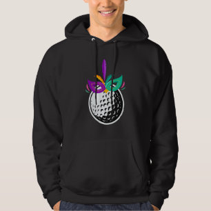 Golf Ball Mardi Gras Golf Nola Paradies für Klette Hoodie