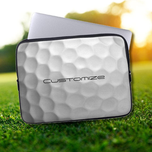 Golf Ball mit benutzerdefiniertem Text Laptopschutzhülle (Von Creator hochgeladen)
