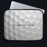 Golf Ball mit benutzerdefiniertem Text Laptopschutzhülle<br><div class="desc">Passen Sie dieses Bild des Golfball mit dem Text Ihrer Wahl an. Einzigartiges Design für den lässigen Golfer zum beruflichen im Herzen. Einzigartig und elegant,  wird dies sicherlich Ihre Golffreunde beim nächsten Turnier beeindrucken.</div>