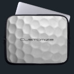 Golf Ball mit benutzerdefiniertem Text Laptopschutzhülle<br><div class="desc">Passen Sie dieses Bild des Golfball mit dem Text Ihrer Wahl an. Einzigartiges Design für den lässigen Golfer zum beruflichen im Herzen. Einzigartig und elegant, wird dies sicherlich Ihre Golffreunde beim nächsten Turnier beeindrucken.</div>