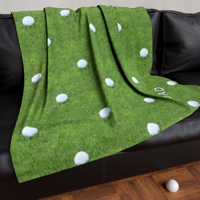 Golf Ball Muster Personalisiert Fleece Blankon (Von Creator hochgeladen)