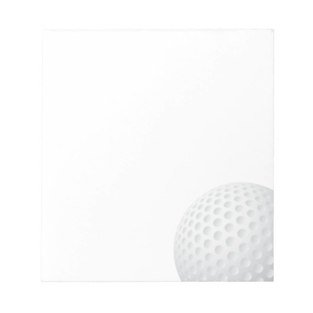 Golf Ball Notizblock (Vorderseite)