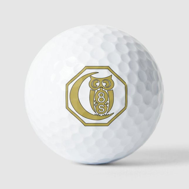Golf Ball Old Gold Wappen (Vorderseite)