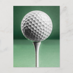 Golf Ball on T-Shirt Postkarte