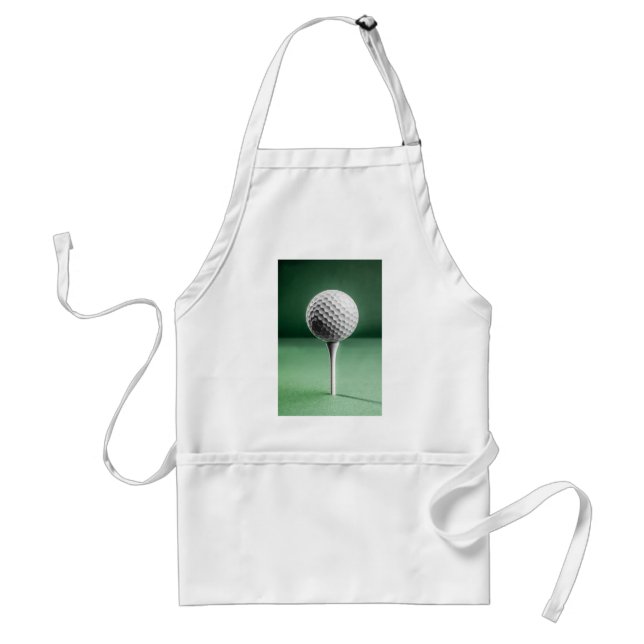 Golf Ball on T-Shirt Schürze (Vorne)
