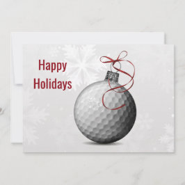 Golf Ball-Ornament Holiday Grußkarten Feiertagskarte