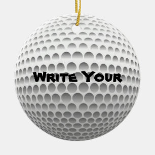 Golf Ball Ornaments Keramikornament