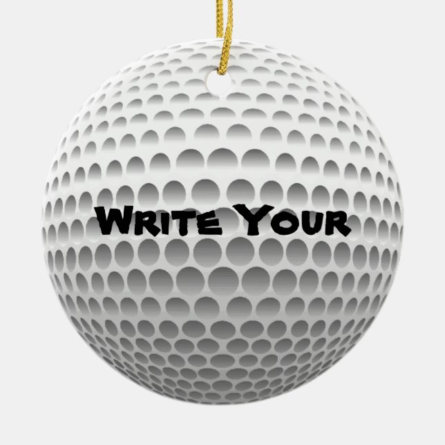 Golf Ball Ornaments Keramikornament (Vorne)
