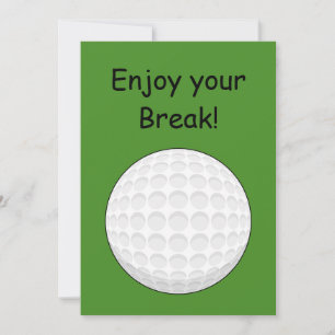 Golf Ball Personalize Feiertagskarte