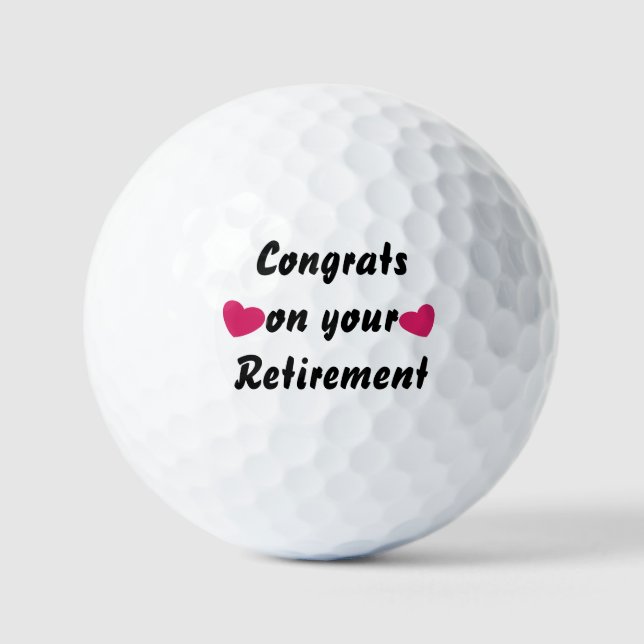 Golf Ball Retirement: Feiern Sie Ihre Reise (Vorderseite)