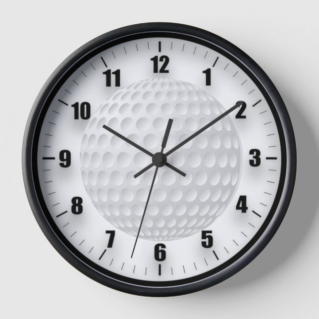 Golf Ball Round Clock Uhr (Vorderseite)