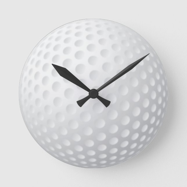 Golf Ball Runde Wanduhr (Vorderseite)