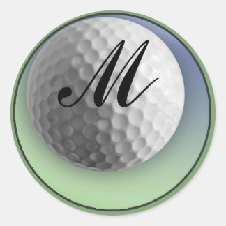 Golf Ball Runder Aufkleber
