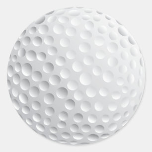 Golf Ball Runder Aufkleber