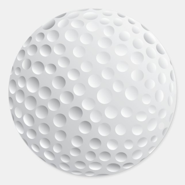 Golf Ball Runder Aufkleber