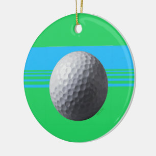 Golf Ball Rundschmuck Keramik Ornament