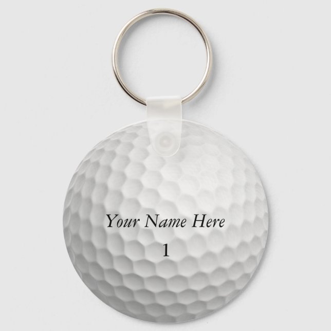 Golf Ball Schlüsselanhänger Passen Sie Ihren Namen (Vorderseite)