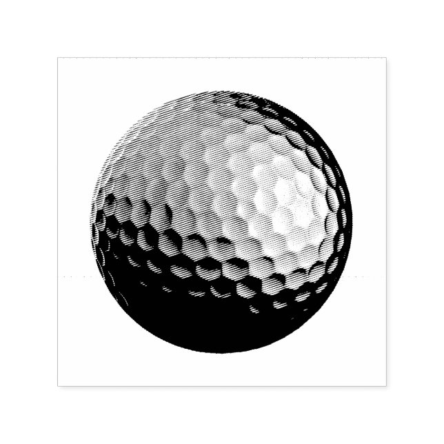Golf Ball selbst-Inking-Briefmarke Permastempel (Design)