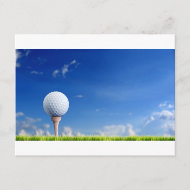 Golf Ball Sky Postkarte (Vorderseite)
